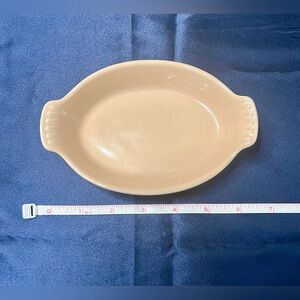 NWOT Le Creuset Heritage Stoneware Oval Gratin, Turquoise